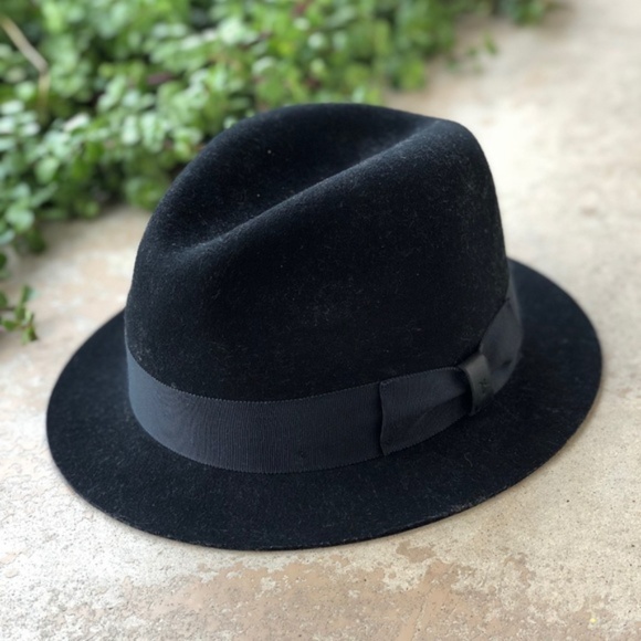 Frye Other - Frye Men's Black Wool Addison Hat Fedora